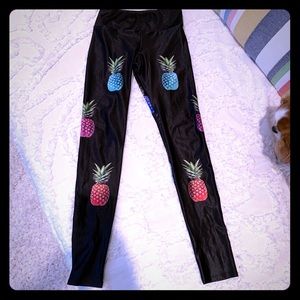 Goldsheep Pineapple Party Leggings -Size S